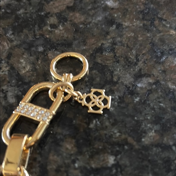 Ann Taylor Gold Geometric Link Necklace - Picture 2 of 3